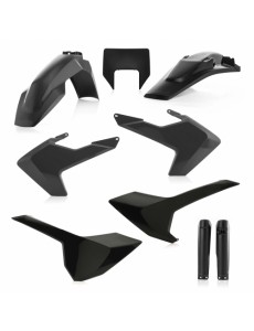 KIT PLÁSTICOS COMPLETO ACERBIS HUSQVARNA TE / FE 2017-2019 - PRETO